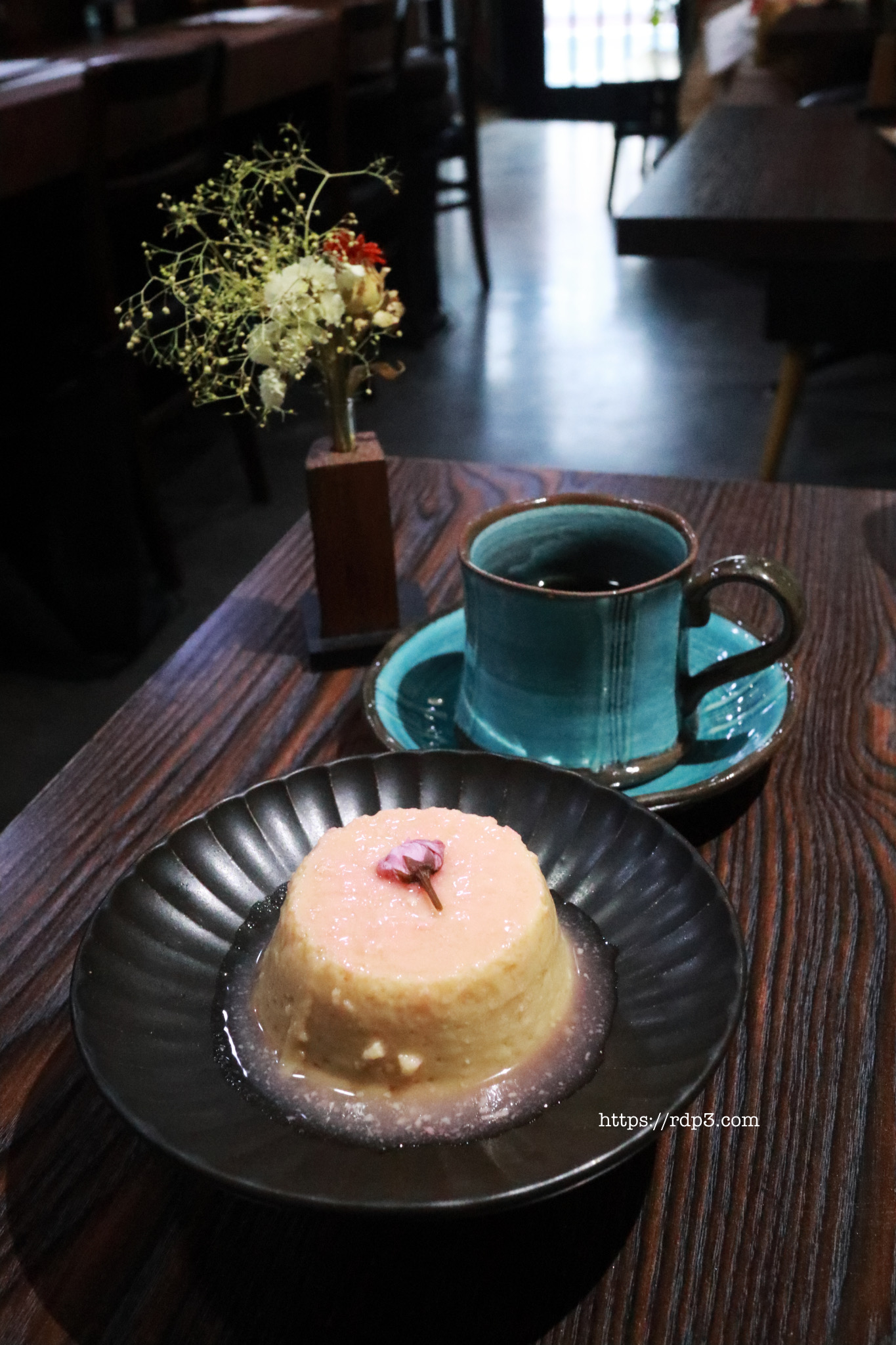 コーヒ、カフェ、プリン、写真