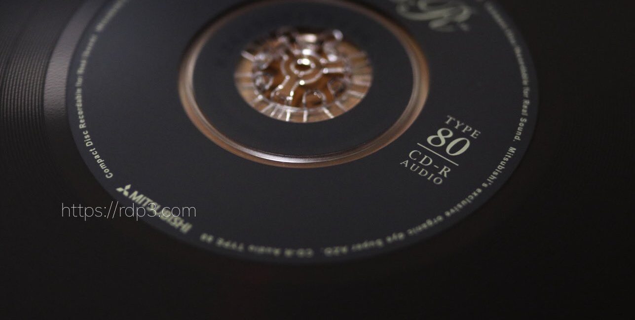 Vinyl record-style CDRs レコード風のCDR