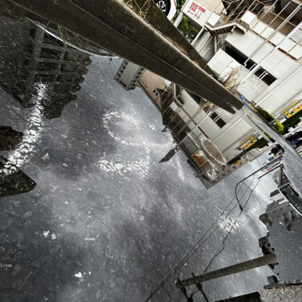 雨上がりの海と空