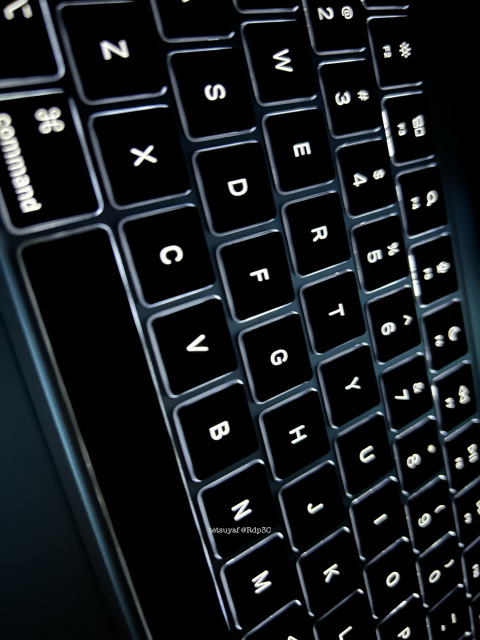 MacBook Air M4 USキーボード 夜景