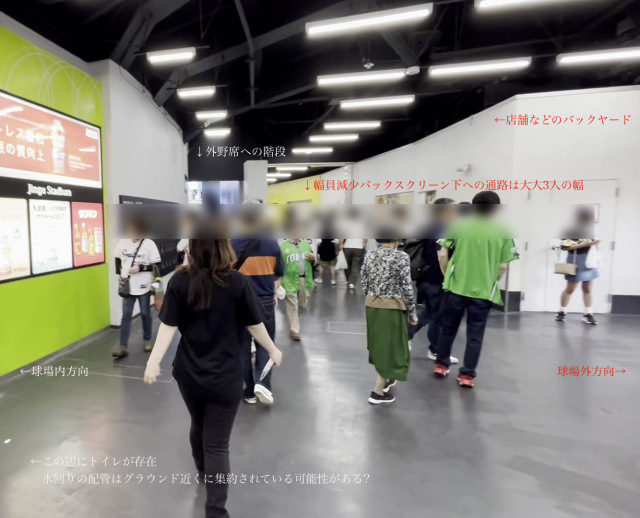 明治神宮球場の外野席へ至る通路はなぜグラウンドに対して平行なのか?