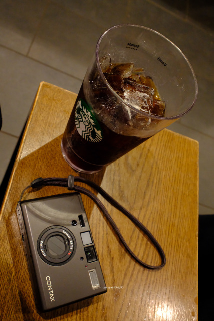 CONTAX T3 & Starbucks ice coffee