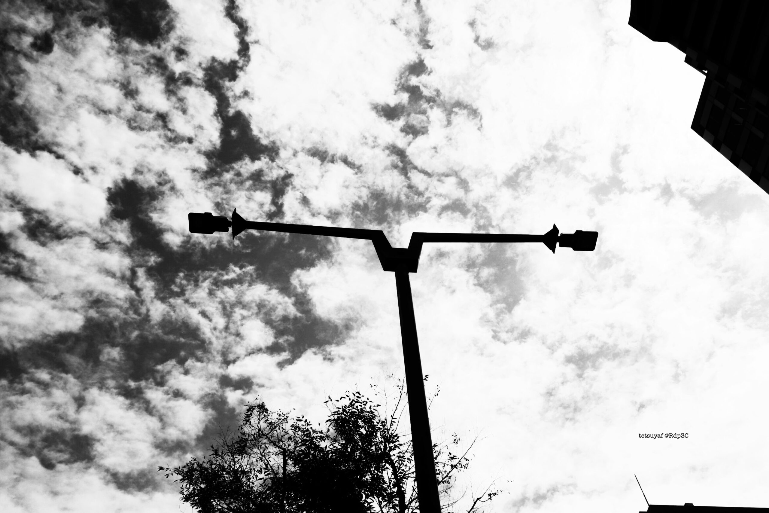 モノクロの空